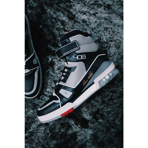 Louis Vuitton LV Trainer Sneaker Boot Black High Top Advanced Tech UK 8 US 9 10 - Picture 3 of 16